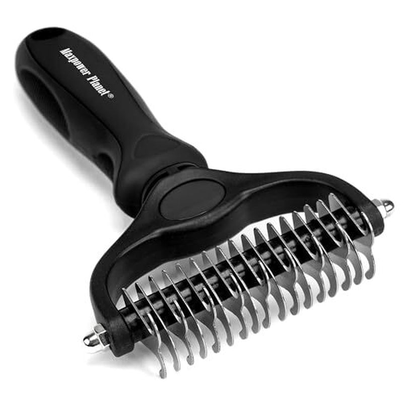 Luxury Double-Sided Pet Grooming Brush | Deshedding & Dematting Tool for Dogs & Cats