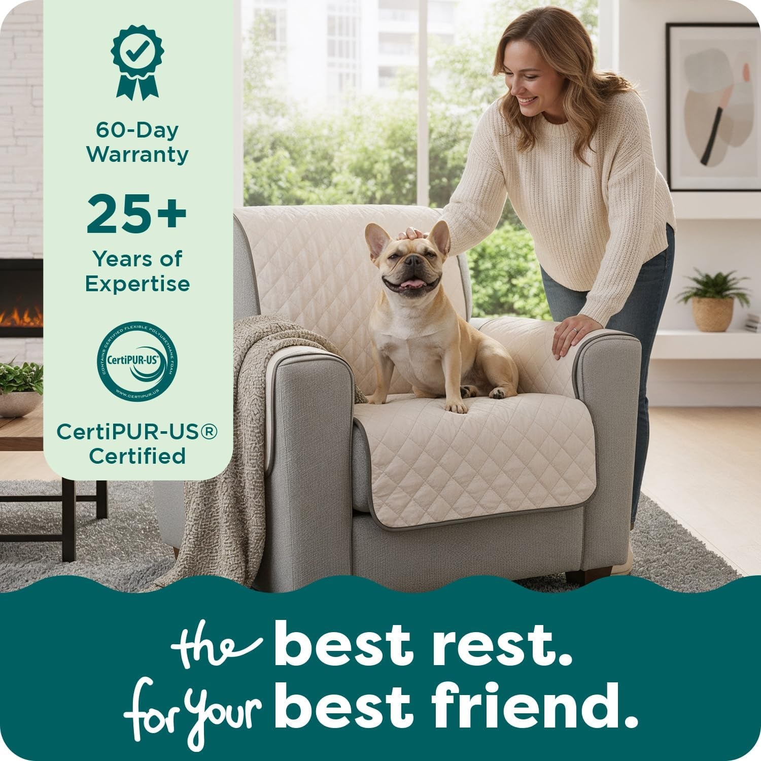 Luxury Reversible Sofa Protector | Waterproof Quilted Couch Cover for Dogs & Cats