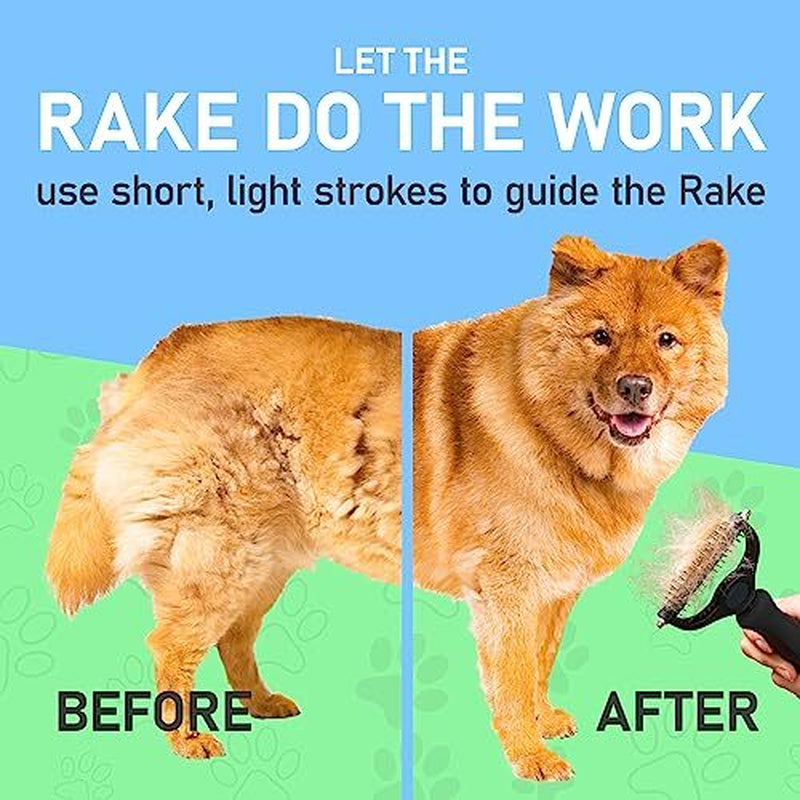 Luxury Double-Sided Pet Grooming Brush | Deshedding & Dematting Tool for Dogs & Cats