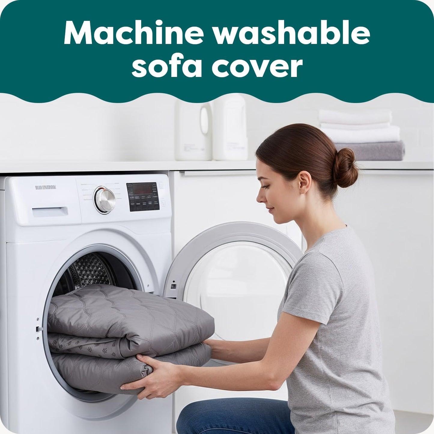 Luxury Reversible Sofa Protector | Waterproof Quilted Couch Cover for Dogs & Cats